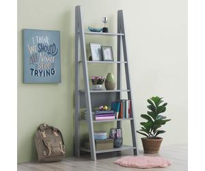 Bookcase Ladder Shelf Unit 3 4 5 Tier Display Shelving Stand Corner