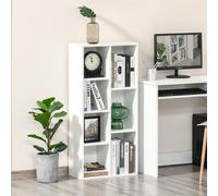 HOMCOM Bookcase Modern Bookshelf Cabinet for Home Office White