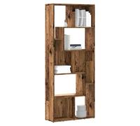 Bookcase Old Wood 67x24x161 cm Engineered Wood Zigzag Shelving Sideboard XL