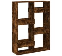 Bookcase Smoked Oak 100x33x135 cm Engineered Wood vidaXL