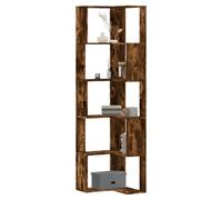 Bookcase Smoked Oak 50x50x179cm 5-Tier Engineered Wood Modern Storage for Home