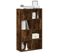 Bookcase Smoked Oak 60x24x101.5 cm Engineered Wood Berkfield Home Brown One Size