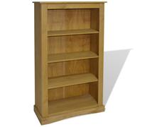 vidaXL 4-Tier Bookcase Book Shelf Book Rack Cabinet Mexican Pine Corona Range