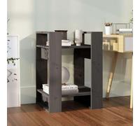 vidaXL Book Cabinet Natural Pine 80x35x160 cm Solid Wood Room Divider Shelves with Knots