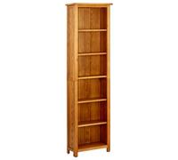 Bookcase Solid Wood Oak Wooden Book Display Storage Shelf Multi Sizes vidaXL