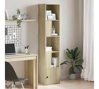 Bookcase Sonoma Oak 40x36x189 cm Engineered Wood 4 Shelves 1 Compartment Unit.