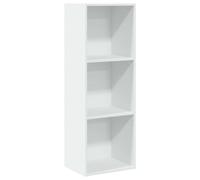 vidaXL Bookcase Bookshelf Storage Cabinet Book Stand White Engineered Wood