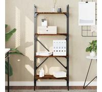 (smoked oak, 56 x 31.5 x 138.5 cm) vidaXL Bookcase 5-Tier Book Shelf Storage Shelf Organiser Engineered Wood