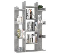 Vidaxl Book Cabinet Concrete Grey 86X25.5X140 Cm Engineered Wood Book Cabinets
