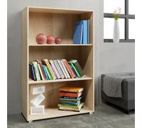 Bookcase Vela Oak 115x28x60cm 3 Tiers