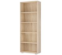 Bookcase Vela Oak 190x60cm 5 Tiers