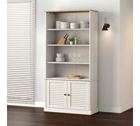 Bookcase VIGO White 85x35x170 cm Solid Wood Pine Berkfield Home White One Size