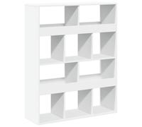Bookcase White 100x33x125.5 cm Engineered Wood vidaXL