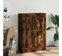 vidaXL Book Cabinet Smoked Oak 82.5x30.5x115 cm Engineered Wood