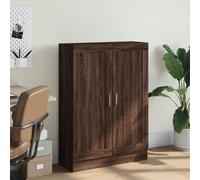 Bookcase With 2 Door Cupboard Cabinet Storage Shelving Display Wood Bookshelf