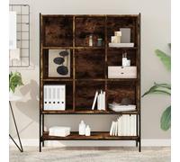 Bookcase With 9 Compartment Cupboard Cabinet Storage Shelving Display Wood Shelf