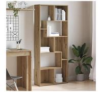 vidaXL Bookcase Artisan Oak 67X24X161 Cm Engineered Wood, Brown
