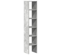 (concrete grey, 2 pcs) vidaXL Bookcases Stackable Bookshelf Storage Shelf Book Stand Engineered Wood