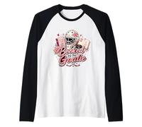 Booked by the Goalie Hockey Romance Reader Aesthetic Raglan Baseball Tee