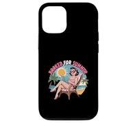 Booked For Summer Pinup Girl Reading On Beach Design Case for iPhone 12/12 Pro