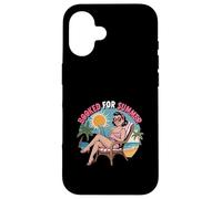 Booked For Summer Pinup Girl Reading On Beach Design Case for iPhone 16