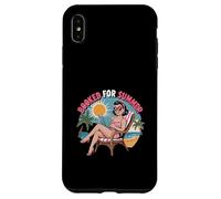 Booked For Summer Pinup Girl Reading On Beach Design Case for iPhone XS Max