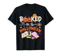 Booked for The Halloween Carved Pumpkins Librarian Bookworm T-Shirt