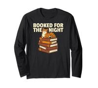 Booked for The Night Funny Reading Cat Long Sleeve T-Shirt