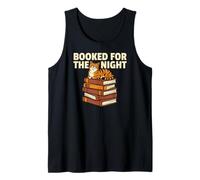 Booked for The Night Funny Reading Cat Tank Top