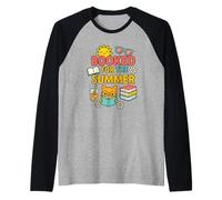 Booked For The Summer - Book Lover Reading Bookworm Reader Raglan Baseball Tee