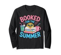 Booked For The Summer Reading Book Girl Summer Long Sleeve T-Shirt