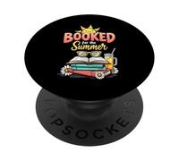 Booked for the Summer Reading Coffee Lovers Vacation PopSockets Adhesive PopGrip