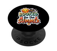 Booked for the Summer Reading Coffee Lovers Vacation PopSockets Adhesive PopGrip