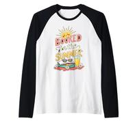 Booked for The Summer Reading Coffee Lovers Vacation Raglan Baseball Tee