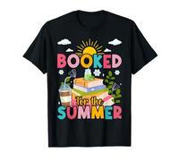 Booked For The Summer Reading Funny Bookworm T-Shirt