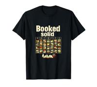 Booked Solid Book Lover Calendar Graphic T-Shirt