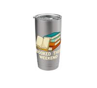 Booked This Weekend Funny Bookworm Humor Book Lover Reading Stainless Steel Insulated Tumbler