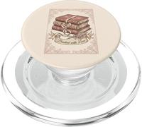 Booked with Love Romantic Vintage Reading Design PopSockets PopGrip for MagSafe