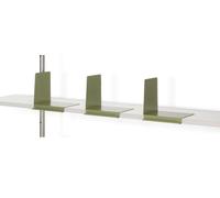 Bookend for Eiermann Shelf Richard Lampert Reed Green RAL 6013 Bookend Right - LAMPERT_EIERMANN BUCHSTUETZE SCHILFGRUEN RECHTS