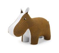 Bookend Hippo Razzle Dazzle tan Züny x KVADRAT