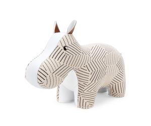 Bookend Hippo Razzle Dazzle white Züny x KVADRAT