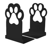 Bookends | 2 Pieces Iron Storage Modern Cute Small Cat Paws Bookend Bookends Bookend Bookend Decor Home Living Room Shelf Office Students Teacher Gift