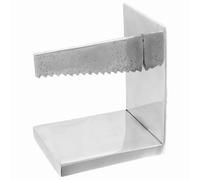 Bookends Pack of 2 Silver Aluminium 11 x 14 x 17.5 cm with Decorative Inlay for Bookshelf Living Room Office Study Sturdy Book Holder for Order and Stylish Storage