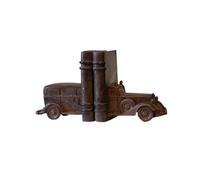 Bookends Rustic Style Book Ends Vintage Aged Resin Bookends Book Stopper for Shelves Books Home Office Decor Book supports