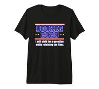 Booker 2028 I Yield for a question Fillibuster Hip Vote Meme Premium T-Shirt