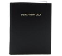 BookFactory A4 Lab Notebook/Laboratory Notebook - 168 Pages (5mm Grid Format), A4-8.27 x 11.69 (21cm x 29.7cm), Black Cover, Section Sewn Hardbound (LIRPE-168-4GR-LKT1)