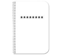 BookFactory Password Journal/Password Diary/Password Notebook, Durable Thick Translucent Cover, Wire-O Binding. Size: 3 1/2” x 5 1/4 (JOU-120-MCW-A (Password))