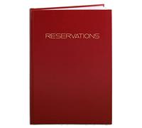 BookFactory Reservations Book / 365 Day Table Reservations/Restaurant Dinner Reservations 120 Pages, 8.5” x 11" Black, Wire-O (LOG-120-7CW-PP-(Reservations))