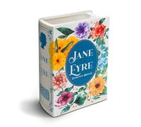 BOOKISH BEE Ceramic Book Vase for Flowers, Jane Eyre by Charlotte Bronte Cute Flower Vase, Bookshelf Decor Aesthetic, Book Lover Decor, Unique Home Decor, Bookish Gifts, Colorful Book Planter