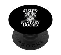 Bookish Book Club Fantasy Book Dragons And Stories PopSockets Adhesive PopGrip